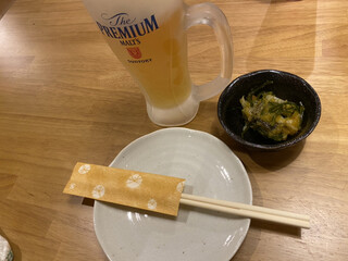 Izakaya Gotetsu - ビールとお通し