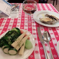 グランド・セントラル・オイスターバー&レストラン 品川店 - スディームドベジタブルと白ワイン。オイスターロックフェラー グランド・セントラル・オイスターバー&レストラン 品川店 - スディームドベジタブルと白ワイン。オイスターロックフェラー