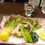 設楽 - 1908アワビの塩焼き