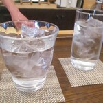 旬彩 天ぷら 心来(しんら） - 焼酎：やき芋浪漫 ロック。 チェイサーと共に。　　　　　　　2020.01.17