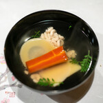 うを徳 - 2020.1 合馬タケノコ北海道雲子京人参のお椀