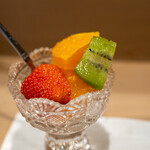 うを徳 - 2020.1 フルーツ盛り（千葉検見川アイベリー、せとか、香川香緑キウイ）