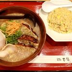 20191206古潭らーめん・チャーハンセット＆餃子トッピング