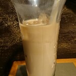 びっくりドンキー - ドンキー満喫セットの「あいすカフェオレ」