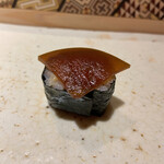 すし岩瀬 - あん肝の海苔巻き