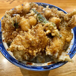 光村 - 添え物丼
      かき揚げ丼に穴子プラス