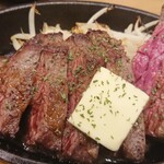 Yakou Shokudou - 牛ハラミのステーキ680円(税別) 柔らかな、そして肉食ってる～って感じの歯応えと旨い風味。こりゃあ贅沢だわ(＾ω＾)