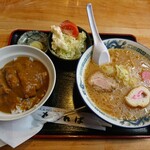 かりんぱ - カツカレー丼らーめんセット
