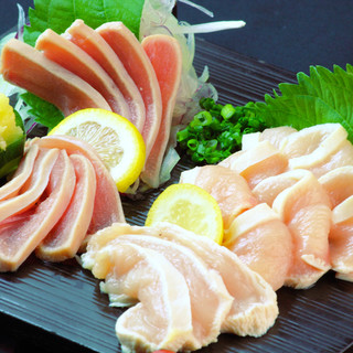 fresh chicken sashimi