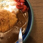 王寿庵　 - カツカレーライス。
            美味し。