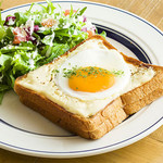 エッグスンシングス - クロックマダムサンドイッチ＆ドリンク【モーニング】