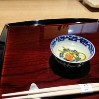 御幸町 田がわ - 香煎茶、昆布と梅干し