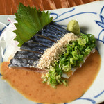 Sesame seasoned mackerel