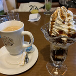 びっくりドンキー - 満喫セット　コーヒー　ソフトクリームデザートコーヒー味