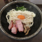 Kunugiya - カルボナーラ釜玉うどん　870円