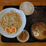Tsukemen Ichirin - つけ麺（中盛り）(750円)＋味玉・メンマ(100円)＋平日の昼ご飯(0円)(2011/06/14)