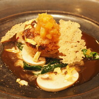 レ セゾン - 鮟鱇のロティ　ジュヌヴォワーズソース　柿のマーマレードをアクセントに