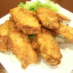 Fried Daisen chicken dish with black pepper flavor