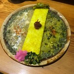 バー カナタ - たっぷり明太子とアサリのクリームカレー×5草な白湯チキンキーマ
