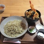 Teshigotoya - 真ごころのミニ天丼セット1,530円