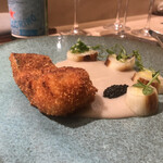 銀座 大石 - マナガツオのフリット。