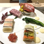 銀座 大石 - テリーヌ盛り合わせ。