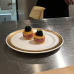 銀座 大石 - 飛騨牛タルタルのグジェール。