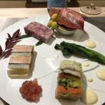 銀座 大石 - テリーヌ盛り合わせ。