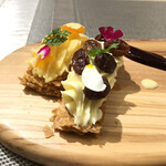 銀座 大石 - パイ。オレンジとレーズン。