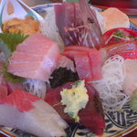 ２０００円の定食の刺し身