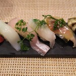 玄海鮨 - マグロ  イカ  カンパチ  ヒラメ  サバ  アナゴ