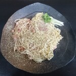 麺 すわまえ食堂 - 五島うどんでカルボナーラ(大盛) 