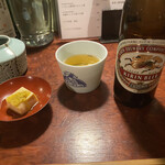 Nihon Shuya - お通しとビール