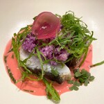 アルシミスト - 鰆、紅くるり大根、大葉