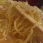 会津ラーメン 和 - 細縮れ麺カタメ