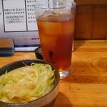 会津ラーメン 和 - ネギメンマ丼＋ウーロン茶