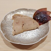 鮨 あらい - 安肝とウリの奈良漬け