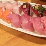 煮炊魚金 - 寿司盛りがすごい！