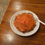 中華料理 帆 - トマトはスプーンでこのように潰します(20-01)