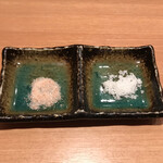 とんかつ檍 - ひれかつにも岩塩！！