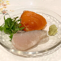 日本料理秀たか - 鱒の介、さわらの焼き霜