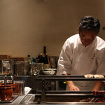 銀座 結絆 - エボダイ
      の味噌霊庵焼き　酢橘おろし