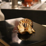 銀座 結絆 - エボダイ
      の味噌霊庵焼き　酢橘おろし