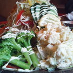 Japanese Dining ゑびすダイニング - えびすサラダはてんこ盛り