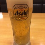 ステーキ宮 - 生ビール（クーポンで3杯まで100円）