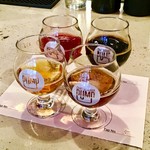 PUMP craft beer bar - Beer Flight (4種飲み比べ) - 19時