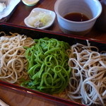 うぶすな - ＜2012年4月＞三色せいろ　1,050円