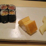 魚真 - 玉子とトロたく巻き