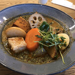 スープカレー鳩時計 - チキンと野菜のスープカレー
