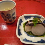 草喰 なかひがし - 鯖の熟れずし　黒大根とともに